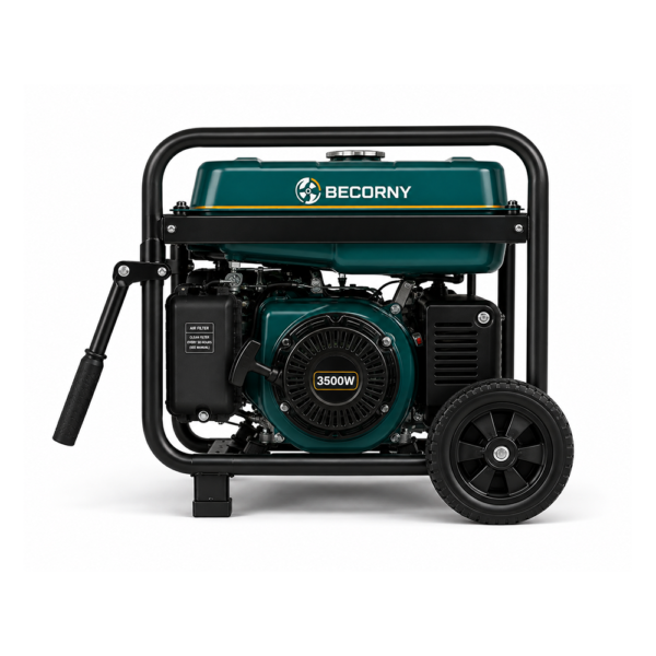 Becorny G3500 3500W Portable Generator, Gas Powered, Manual Start