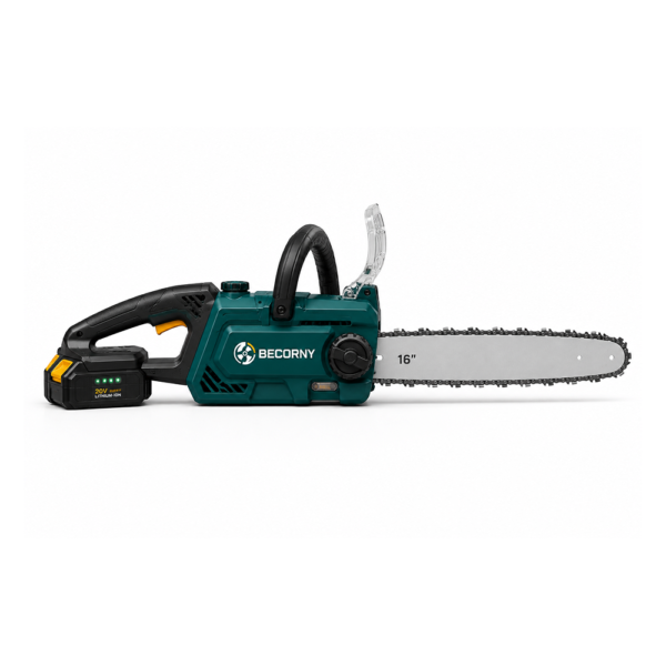 Becorny C16 16-Inch Cordless Chainsaw, Battery Powered, Brushless Motor